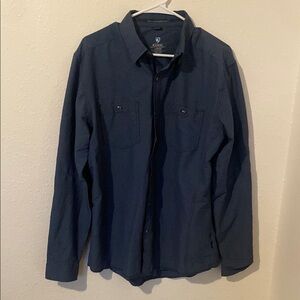 Kuhl Men's Blue Five Panel Sleeve- Long Sleeve